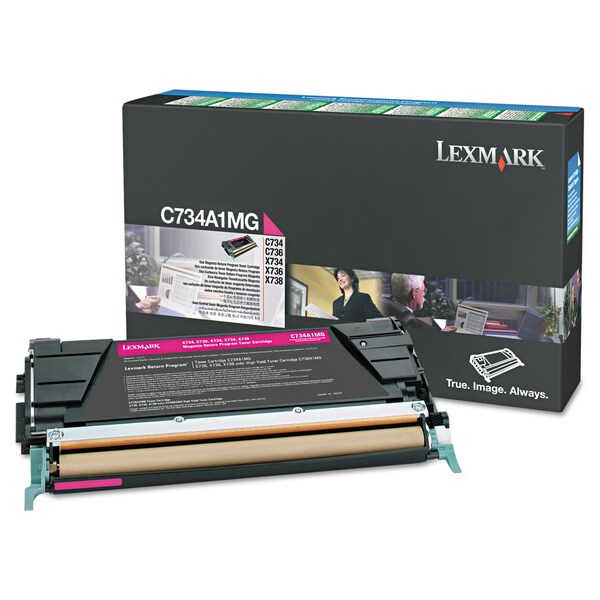 Lexmark Toner Cartridge, 10000 Page-Yield, Magenta X748H1MG - main